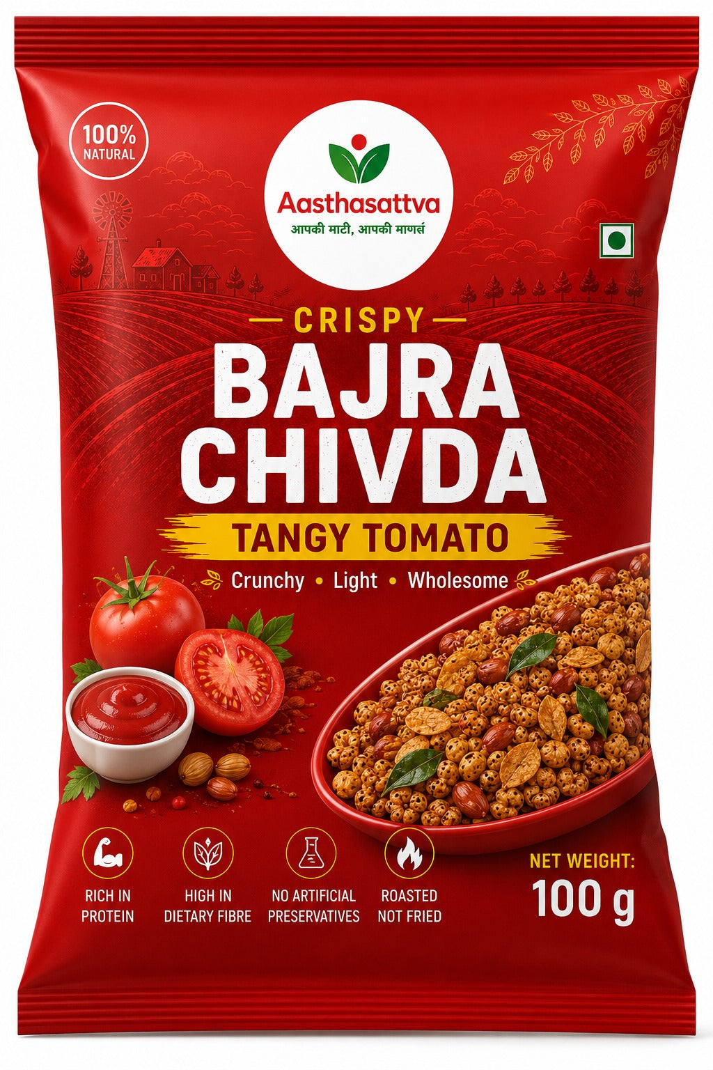 Bajra Chivda - Tangy Tomato