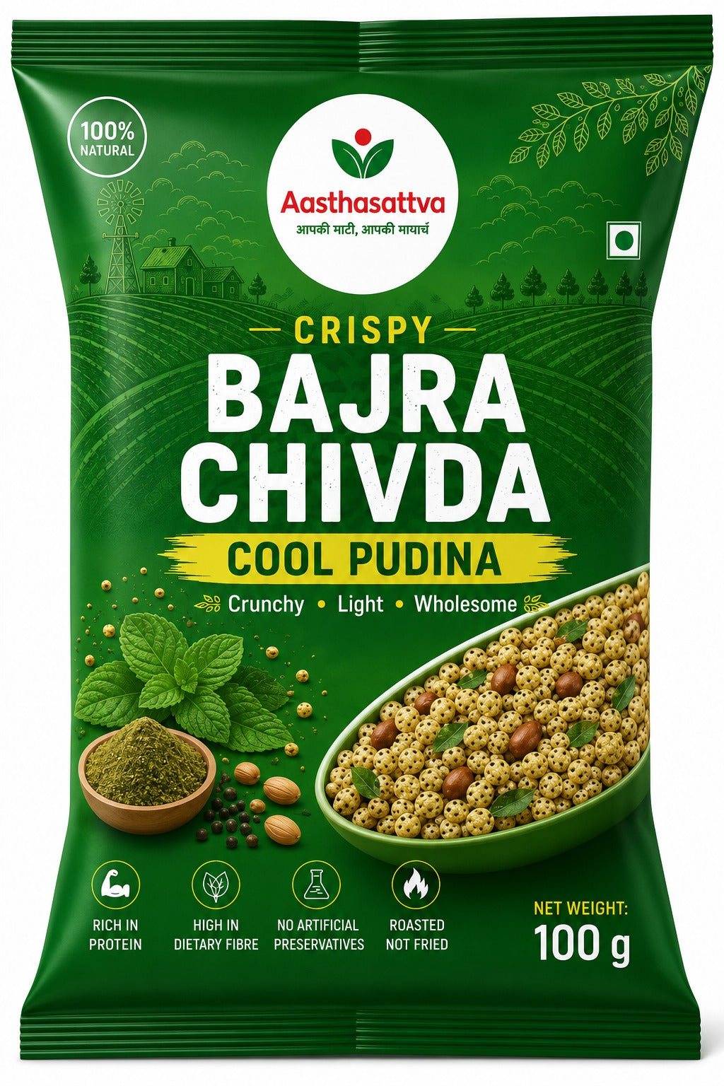 Bajra Chivda - Cool Pudina