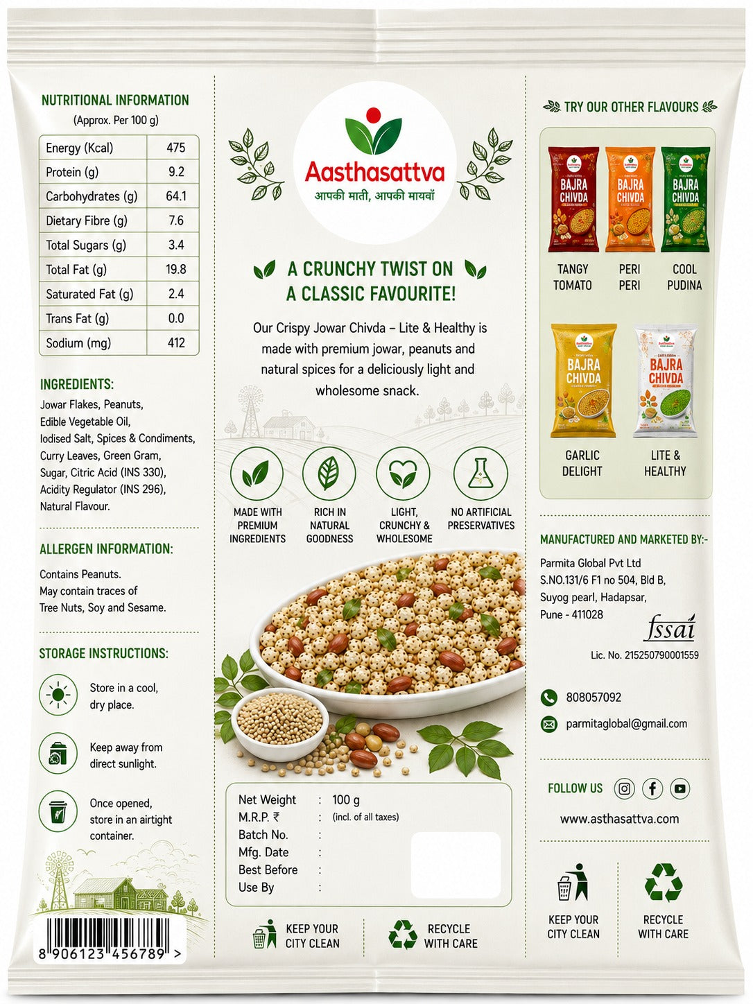 Jowar Chivda - Lide & Healthy