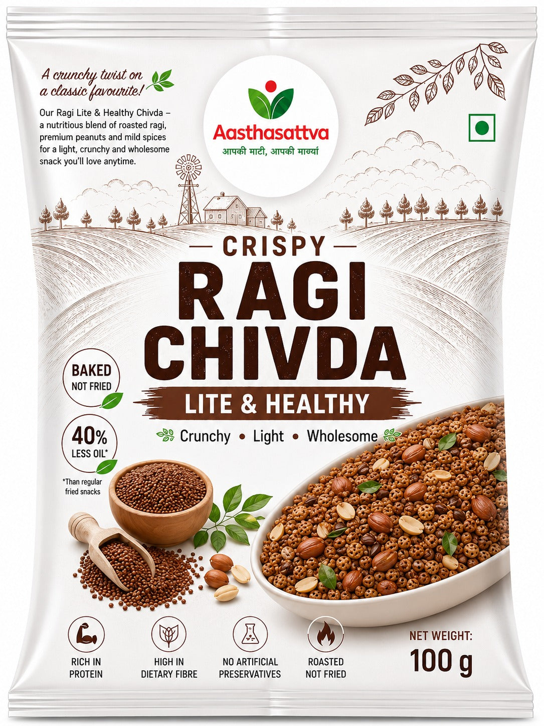 Ragi Chivda - Lite & Healthy